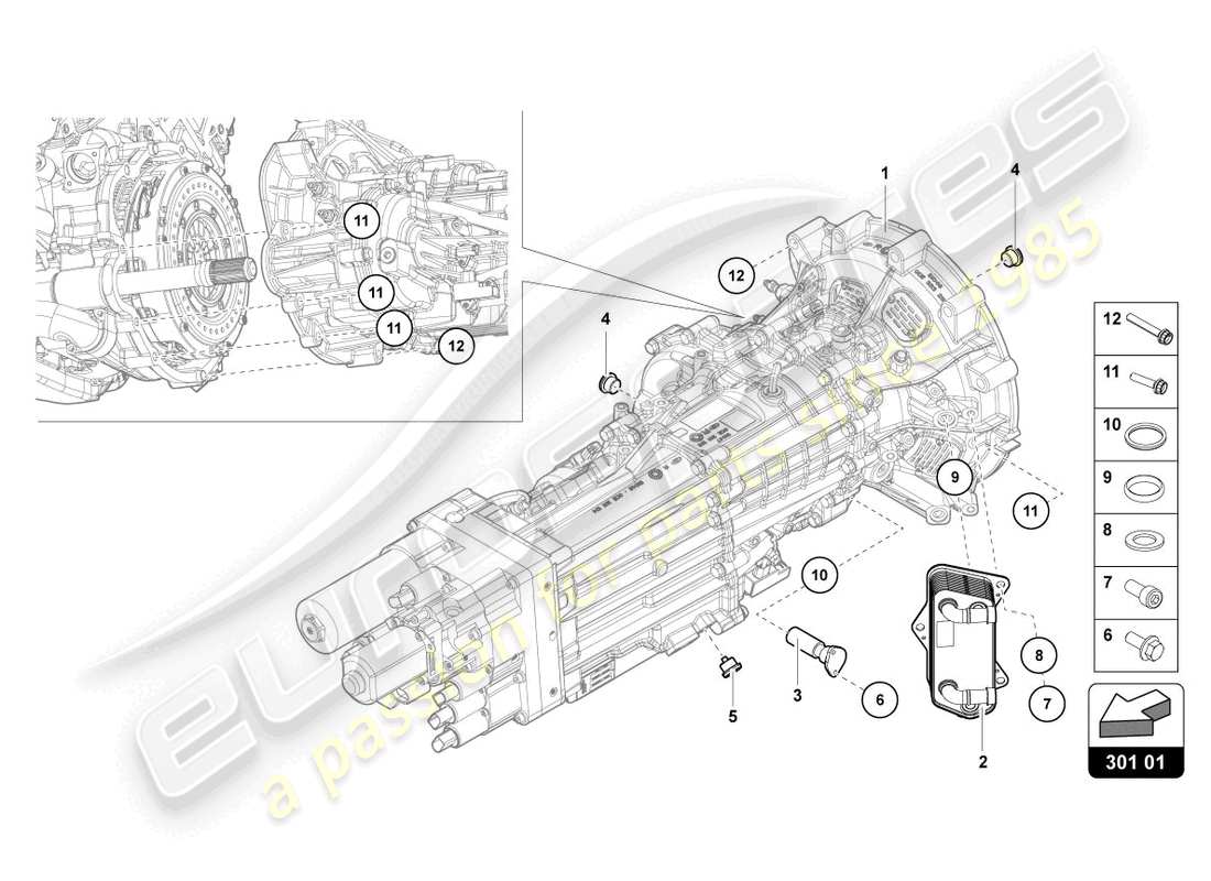 Lamborghini LP700-4 COUPE (2014) OIL FILTER Part Diagram