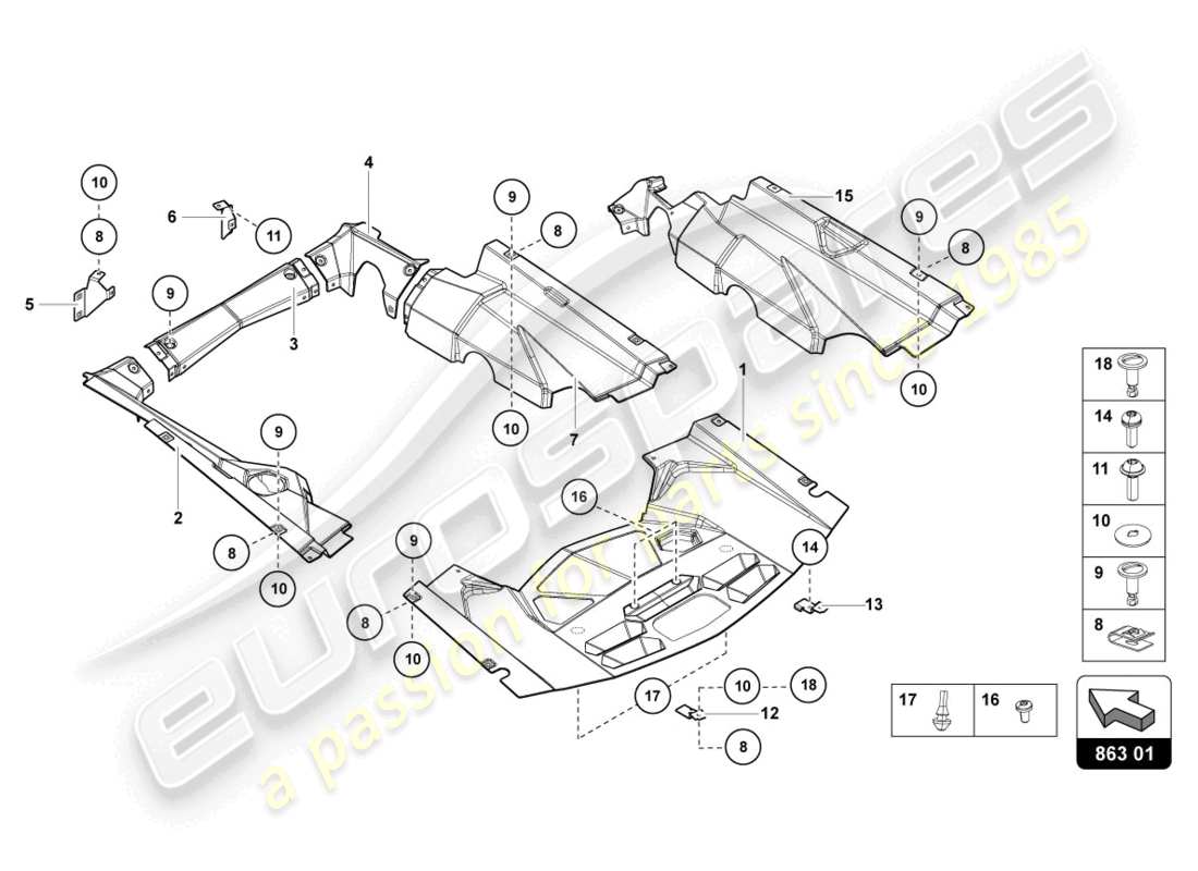 Lamborghini LP700-4 COUPE (2014) COVERS Part Diagram