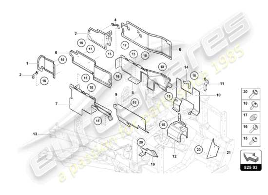a part diagram from the Lamborghini LP700-4 COUPE (2014) parts catalogue
