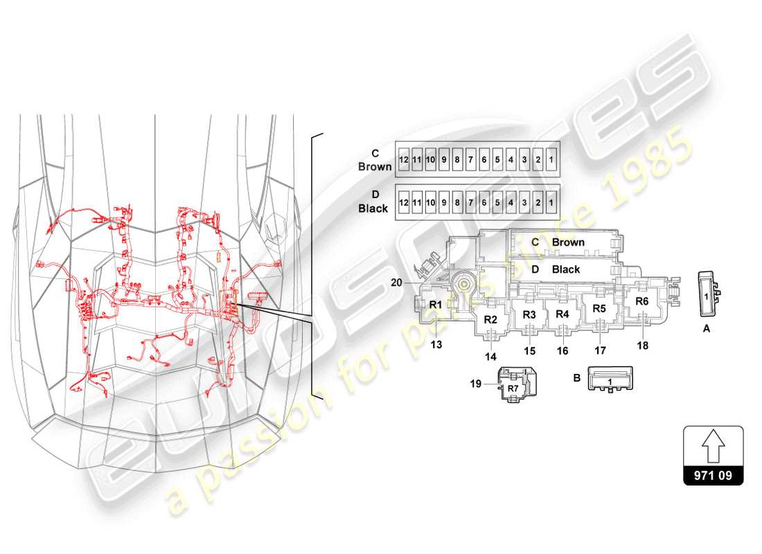 Lamborghini LP700-4 COUPE (2015) FUSES Part Diagram