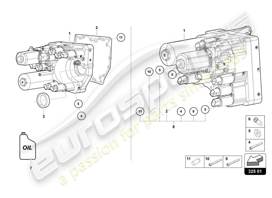 Lamborghini LP740-4 S COUPE (2020) HYDRAULICS CONTROL UNIT Part Diagram