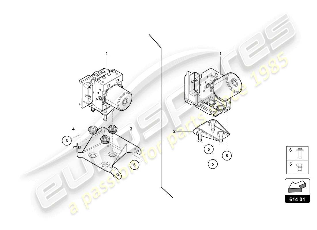 Lamborghini LP740-4 S COUPE (2020) ABS UNIT WITH CONTROL UNIT Part Diagram