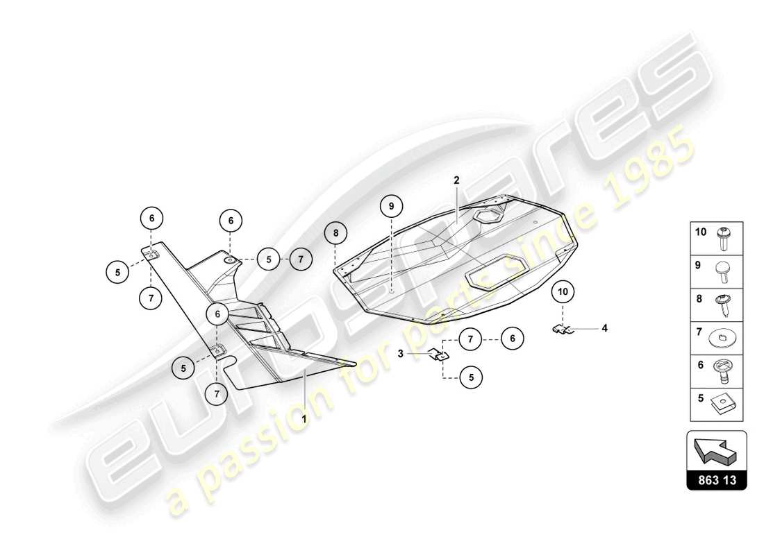 Lamborghini LP750-4 SV COUPE (2015) COVER Part Diagram