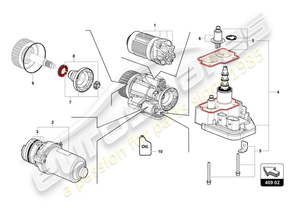 Lamborghini LP770-4 SVJ Coupe (2020) OIL FILTER Part Diagram
