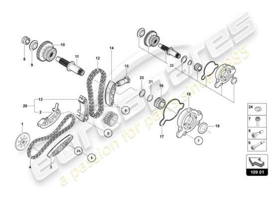 a part diagram from the Lamborghini LP770-4 SVJ Coupe (2021) parts catalogue