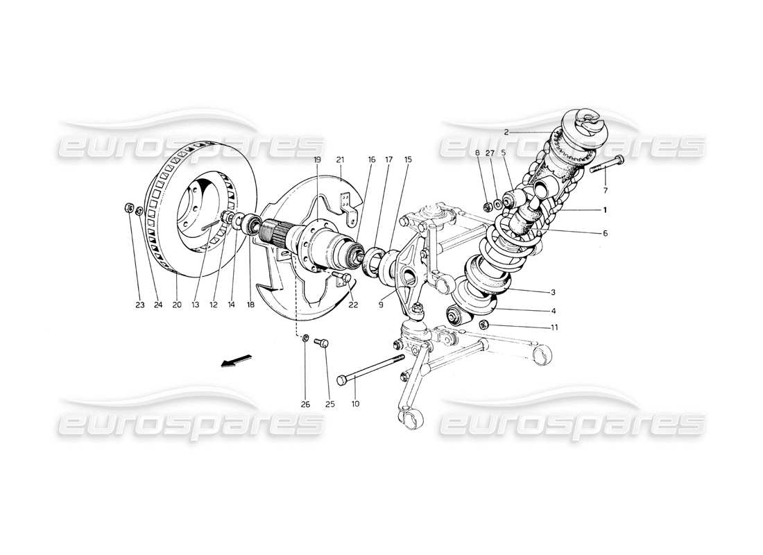 Part diagram containing part number 103265