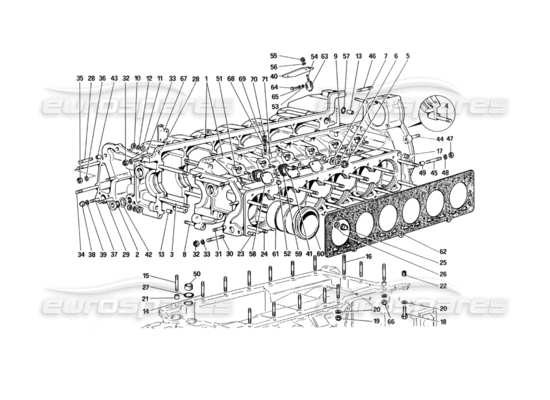 Ferrari 512 BBi Part Diagrams | Eurospares