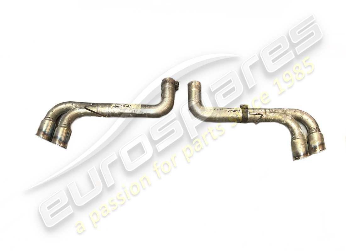 USED Tubi ENZO STRAIGHT PIPES EXHAUST, ROLLED LIP . PART NUMBER 01400360007B (1)