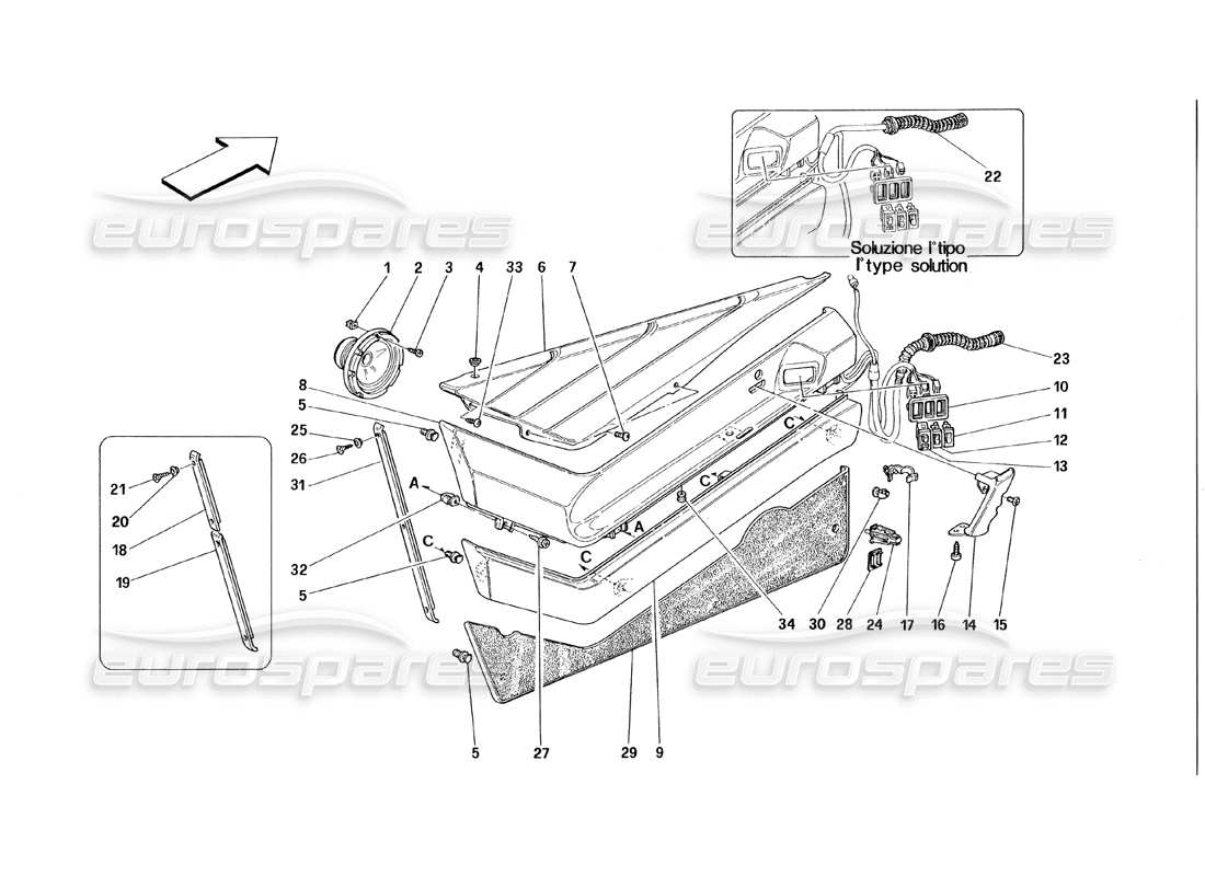 part diagram containing part number 62154500