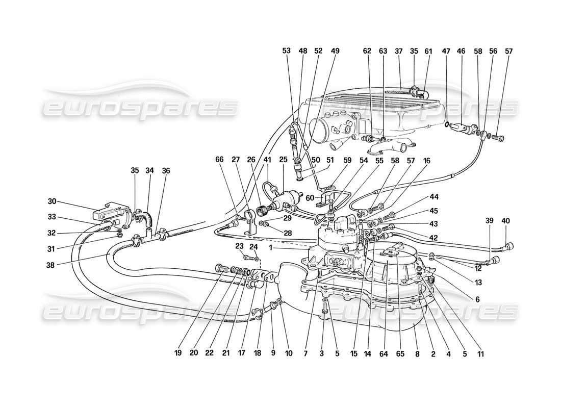 a part diagram from the ferrari 328 parts catalogue