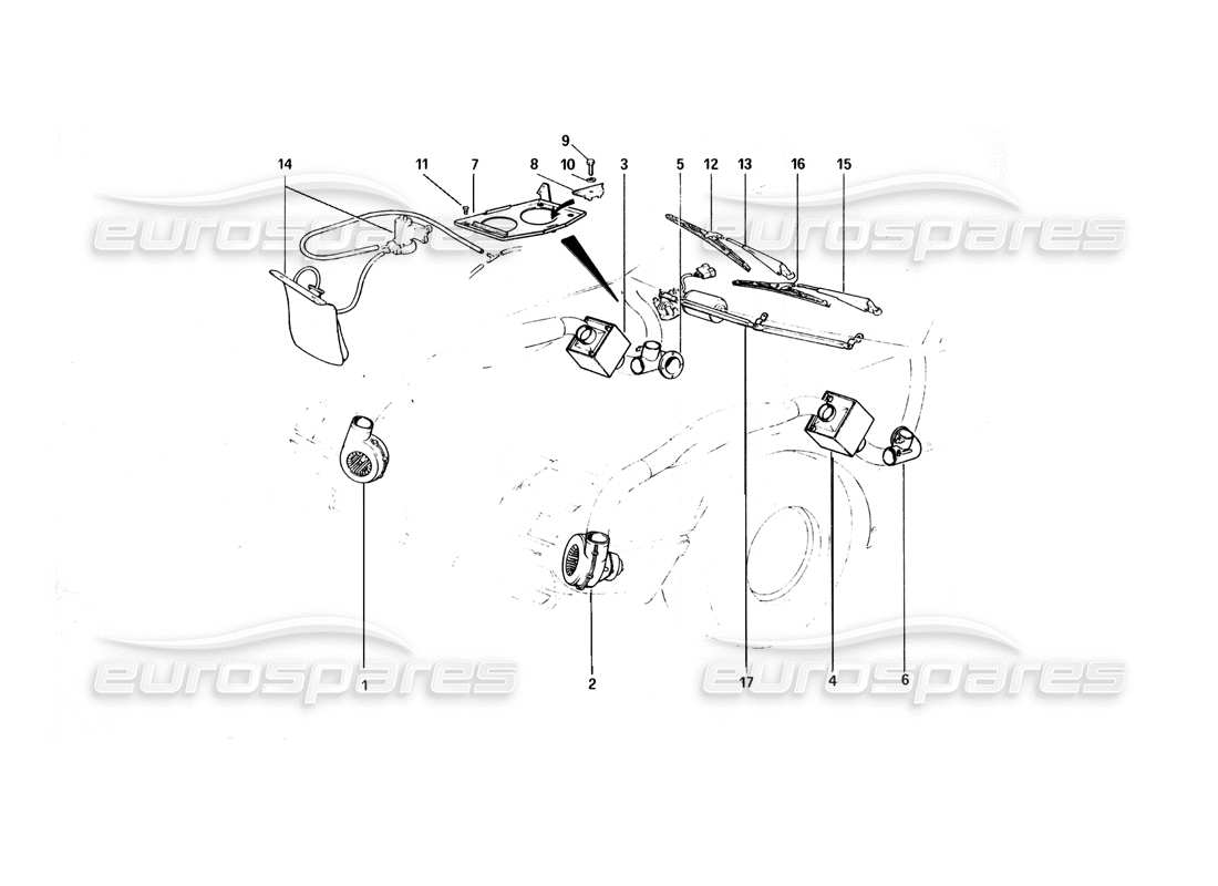 a part diagram from the ferrari 400 gt (mechanical) parts catalogue