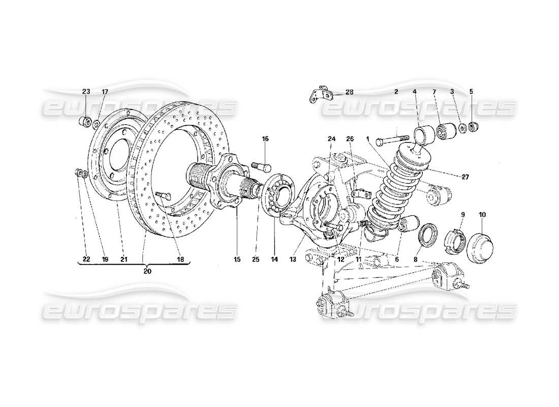 a part diagram from the ferrari f40 parts catalogue