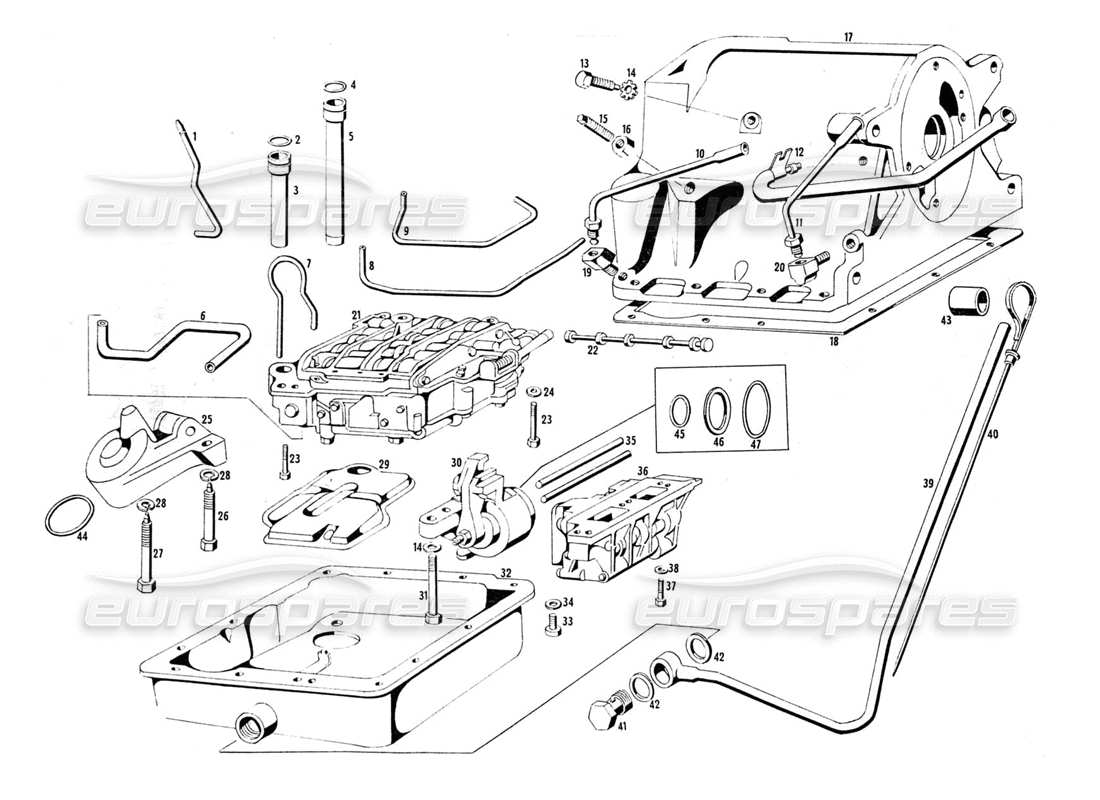 maserati indy 4.2 automatic transmission valves part diagram