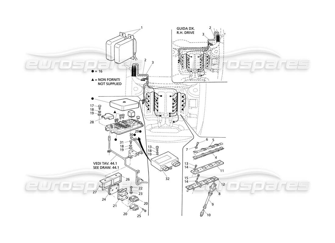 maserati qtp v8 evoluzione ignition system parts diagram