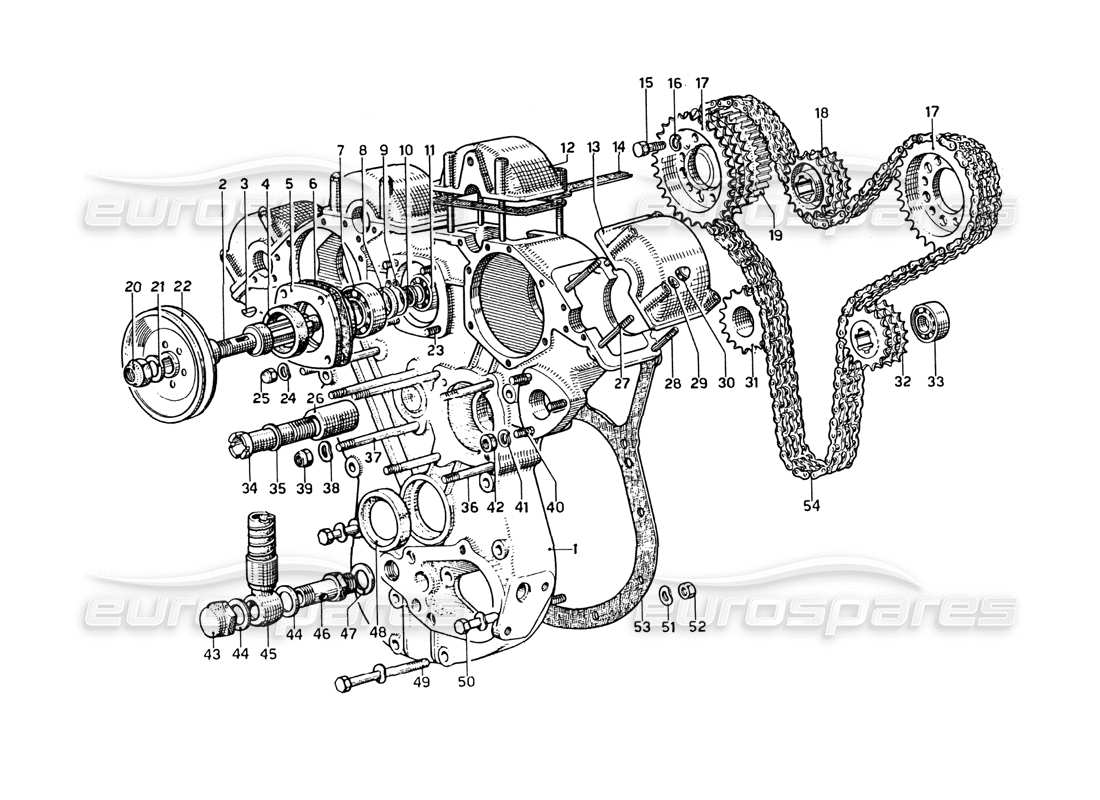 ferrari 275 gtb4 timing - controls part diagram