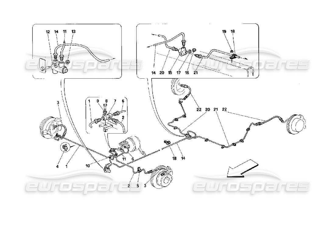 a part diagram from the ferrari 512 parts catalogue