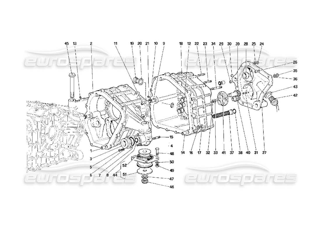 a part diagram from the ferrari f40 parts catalogue