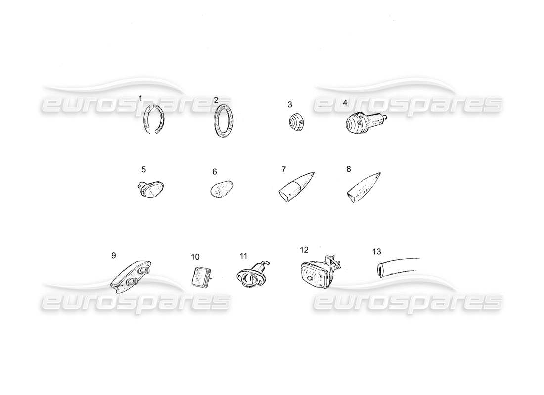 a part diagram from the ferrari 250 parts catalogue