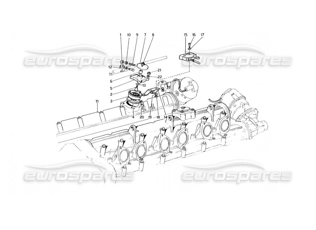 a part diagram from the ferrari 400 parts catalogue