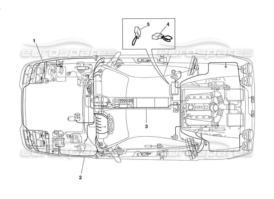 a part diagram from the ferrari 355 parts catalogue