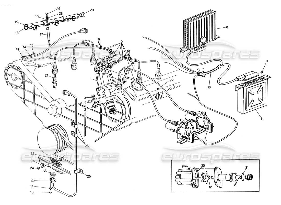 part diagram containing part number mht005