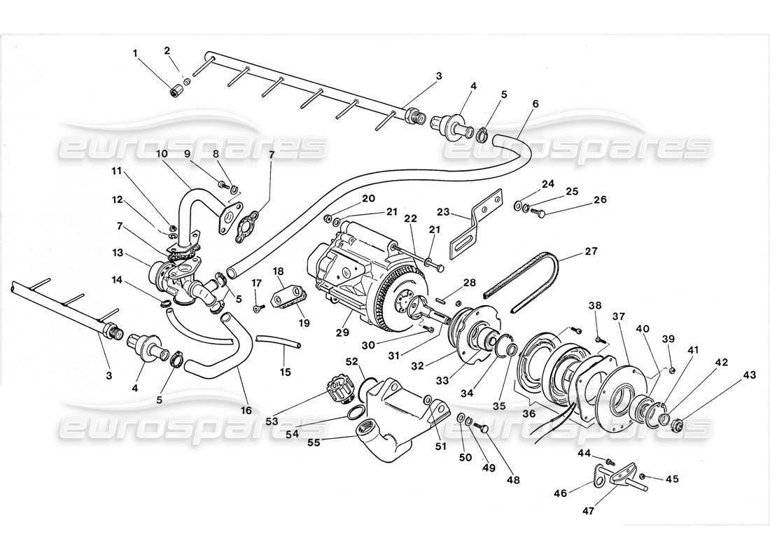 VIEW PARTS DIAGRAMS FROM THE LAMBORGHINI LM002 PARTS CATALOGUE a part diagram from the lamborghini lm002 parts catalogue