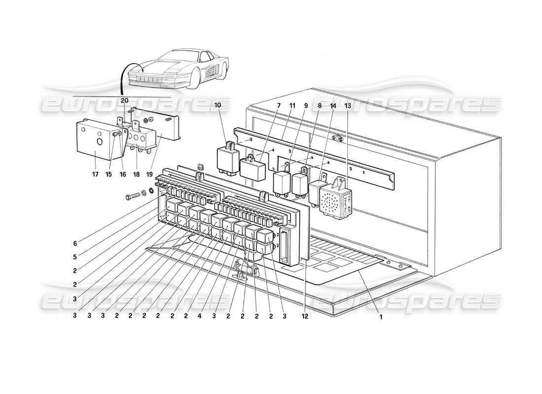 part diagram containing part number 61651800