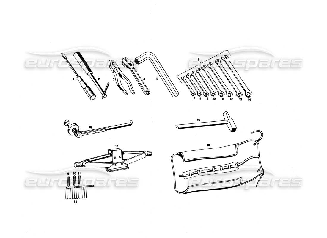 a part diagram from the maserati bora parts catalogue