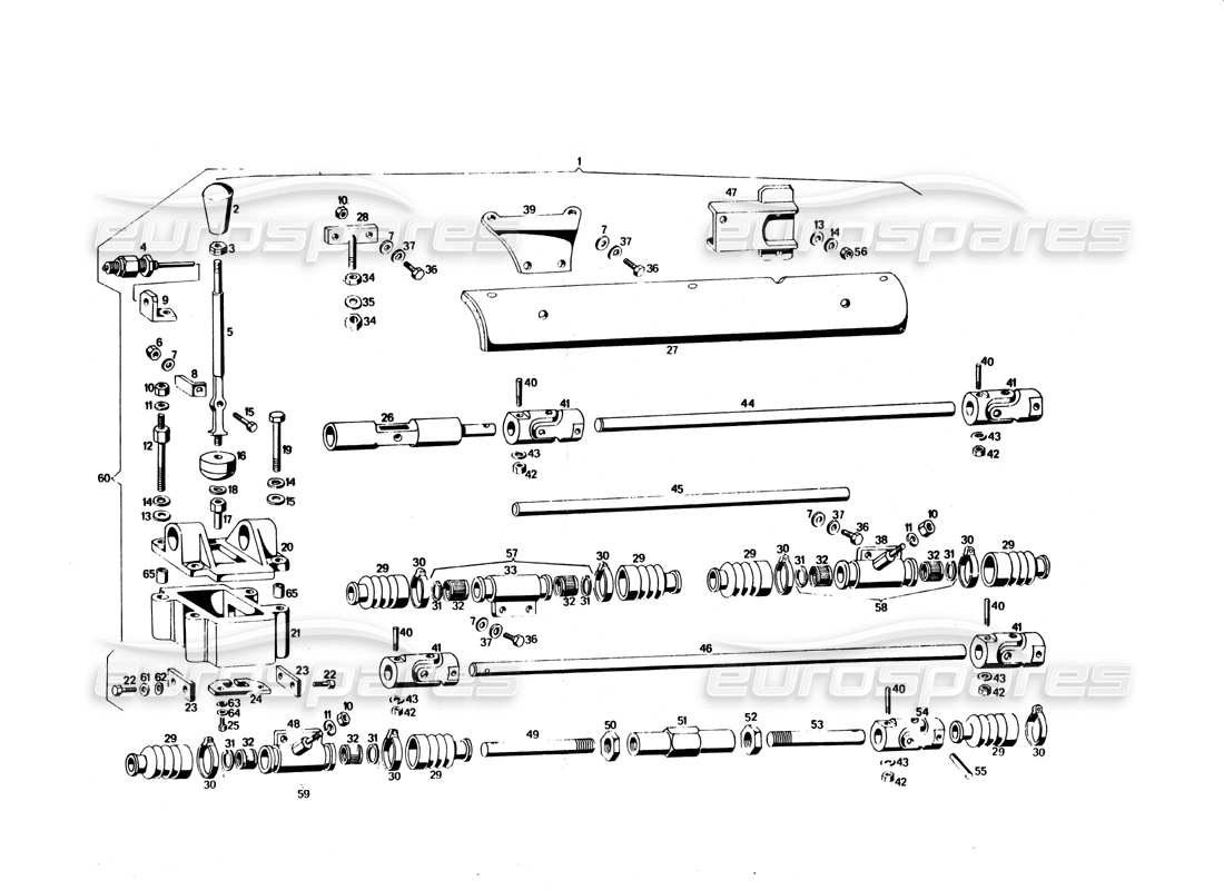 a part diagram from the maserati bora parts catalogue