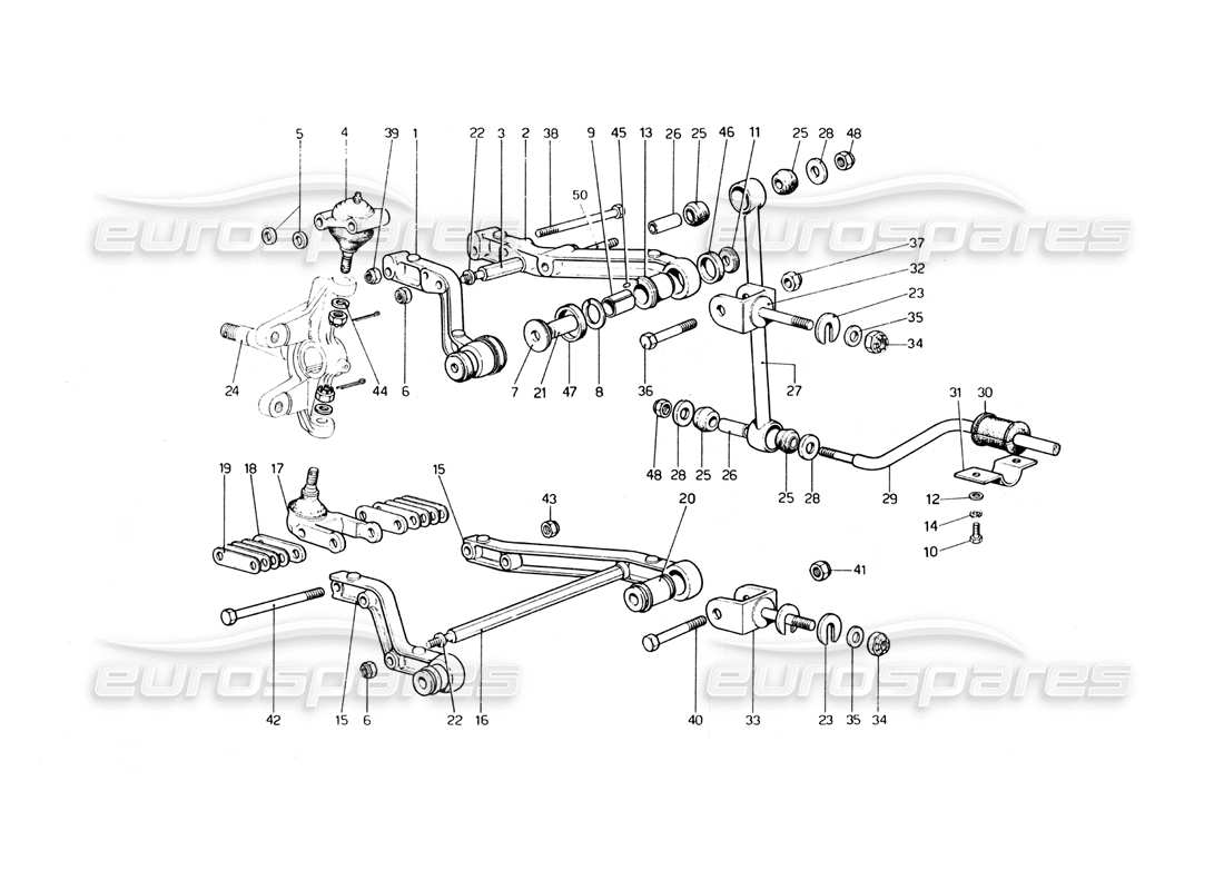 a part diagram from the ferrari 400 parts catalogue