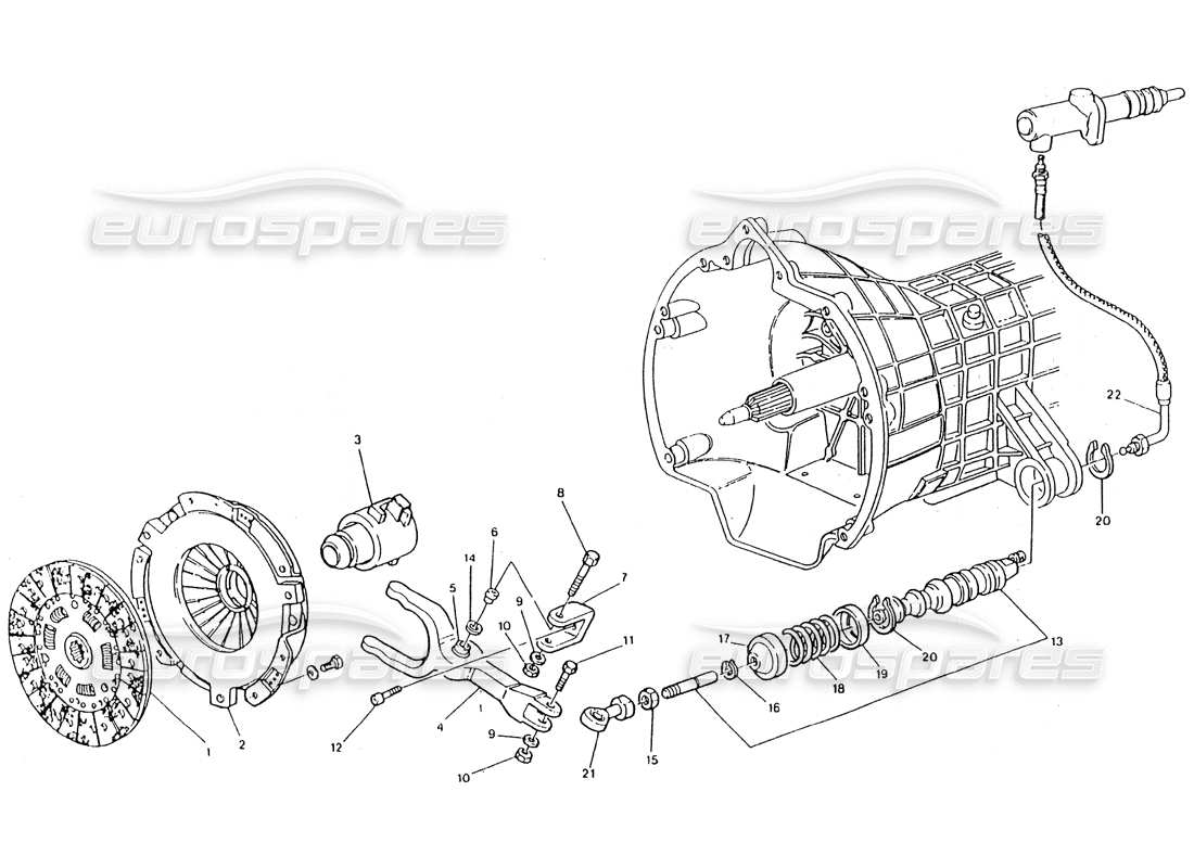 a part diagram from the maserati biturbo (1983-1995) parts catalogue