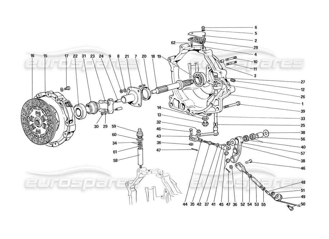 a part diagram from the ferrari 328 parts catalogue