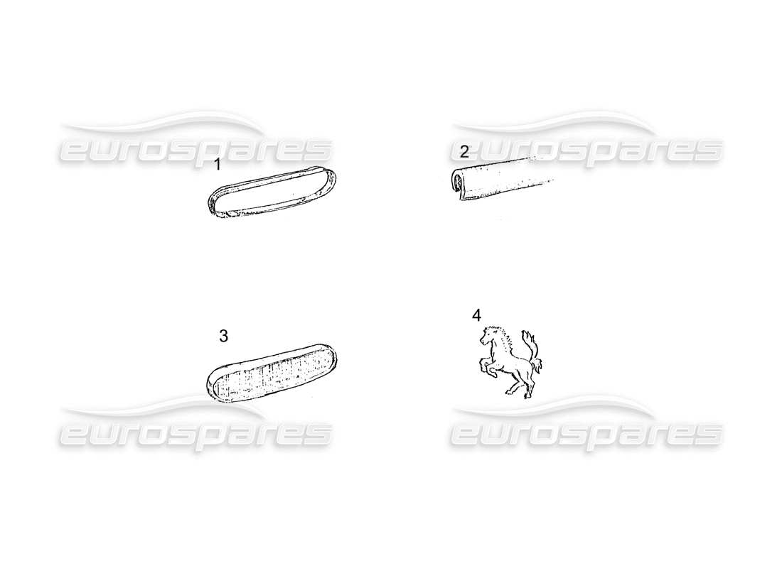 a part diagram from the ferrari 250 parts catalogue