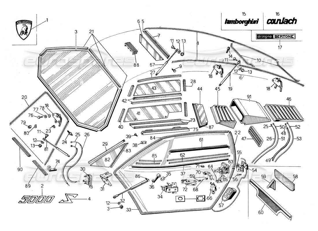 part diagram containing part number 007090072