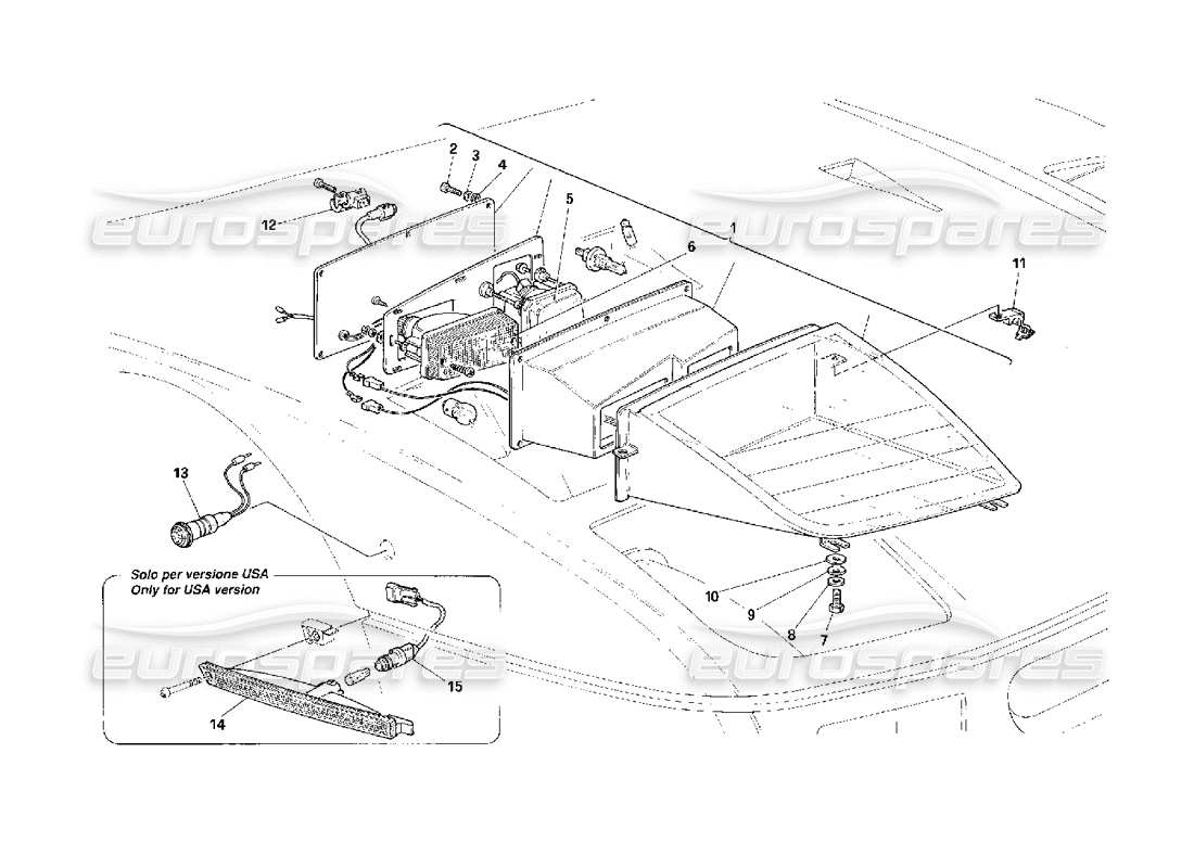 a part diagram from the ferrari f40 parts catalogue