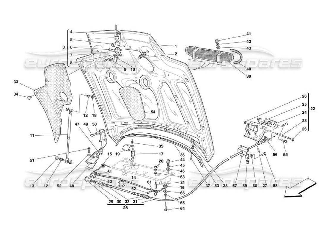 part diagram containing part number 66286400