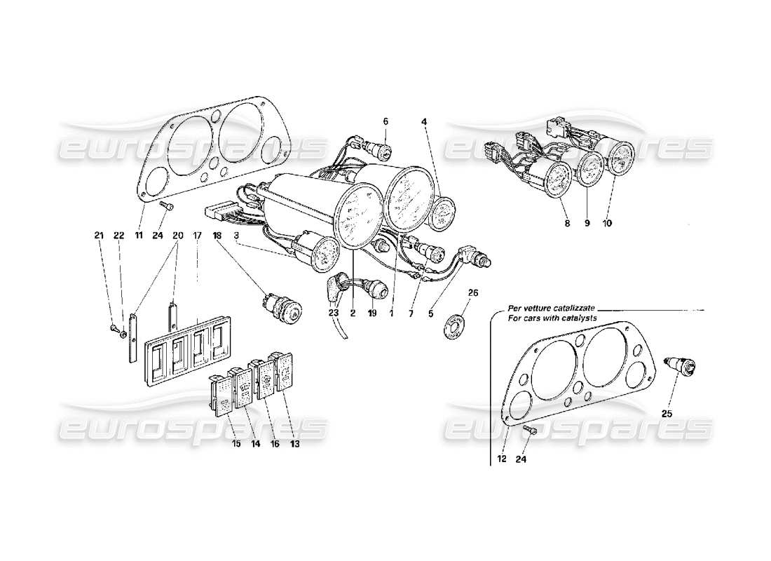 a part diagram from the ferrari f40 parts catalogue