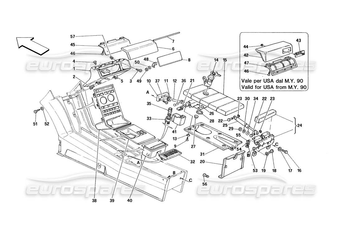 part diagram containing part number 62195800