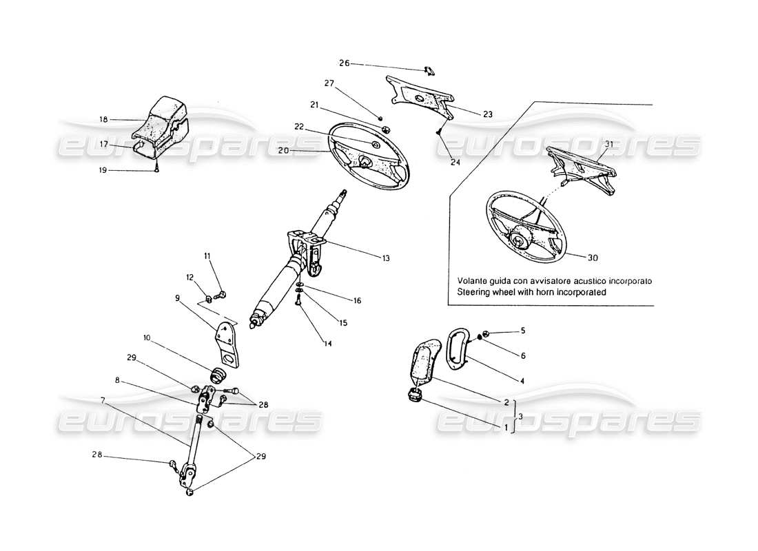 a part diagram from the maserati 418 / 4.24v / 430 parts catalogue