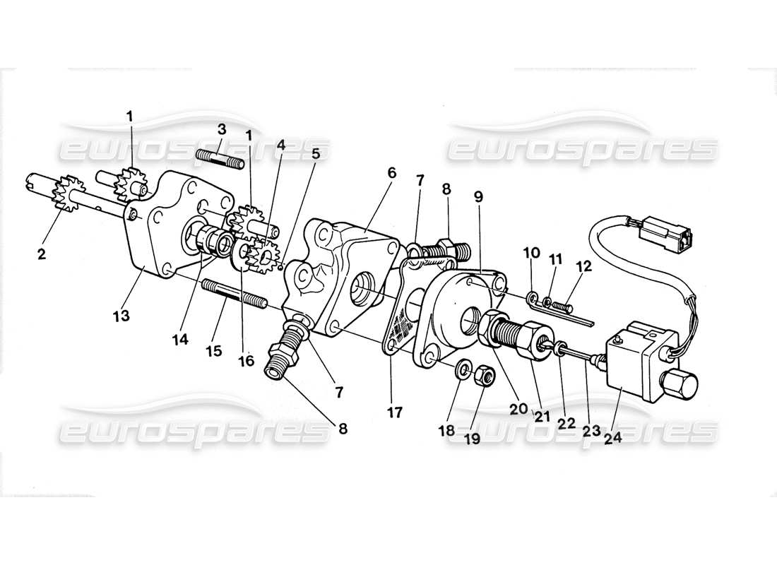 a part diagram from the lamborghini lm002 parts catalogue