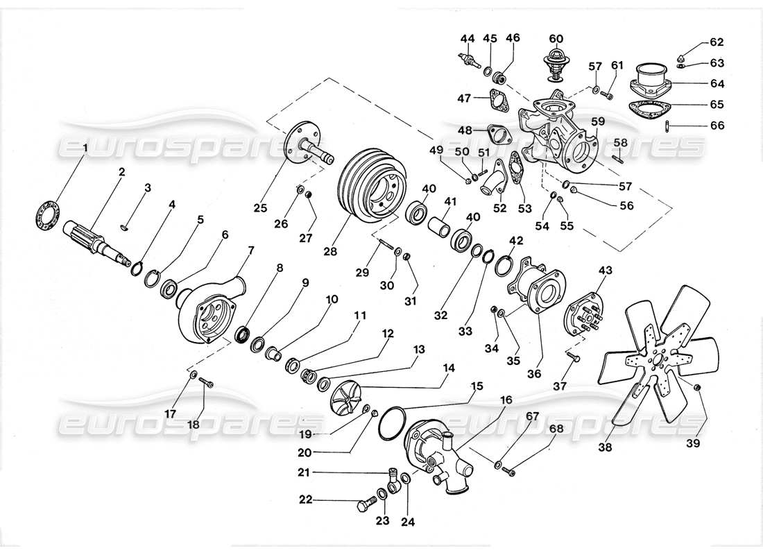 VIEW PARTS DIAGRAMS FROM THE LAMBORGHINI LM002 PARTS CATALOGUE a part diagram from the lamborghini lm002 parts catalogue