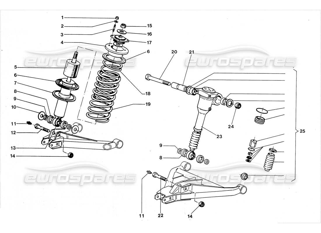 a part diagram from the lamborghini lm002 parts catalogue