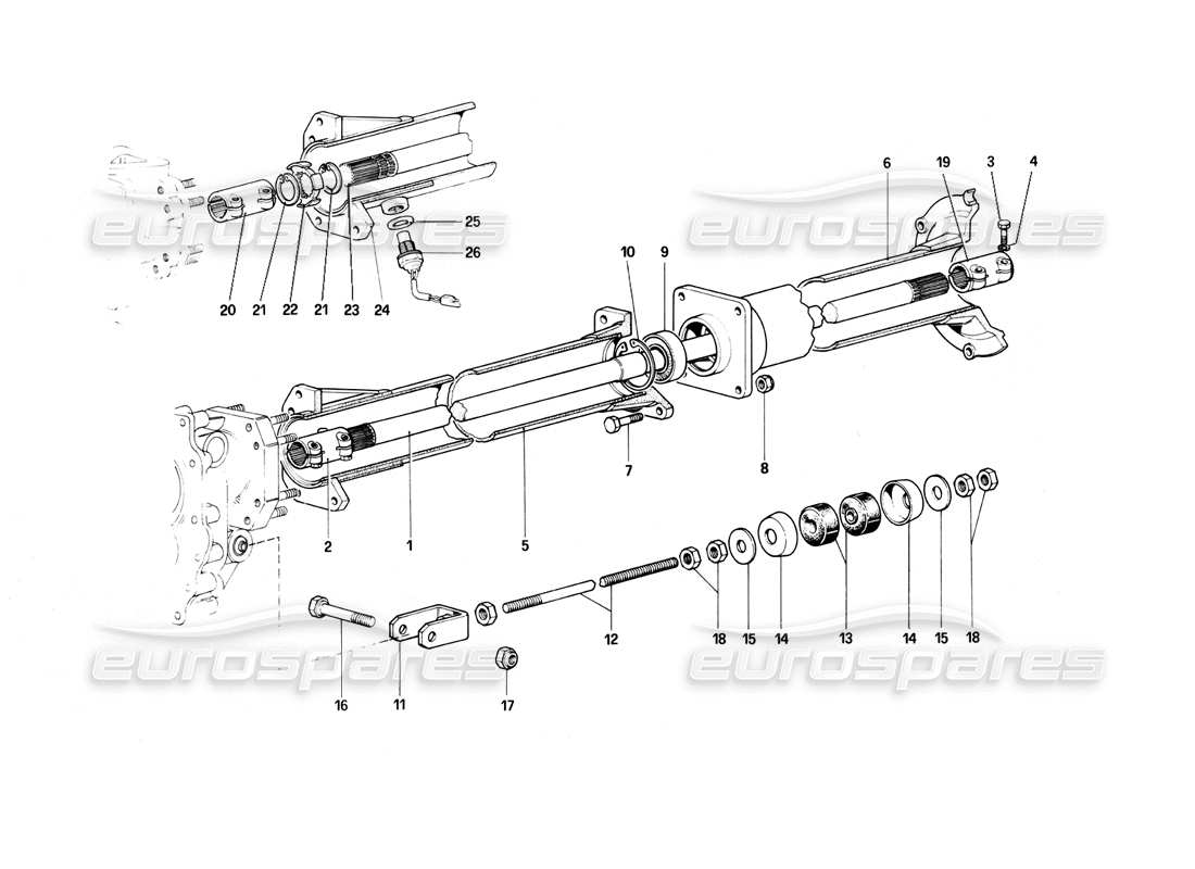 a part diagram from the ferrari 400 parts catalogue