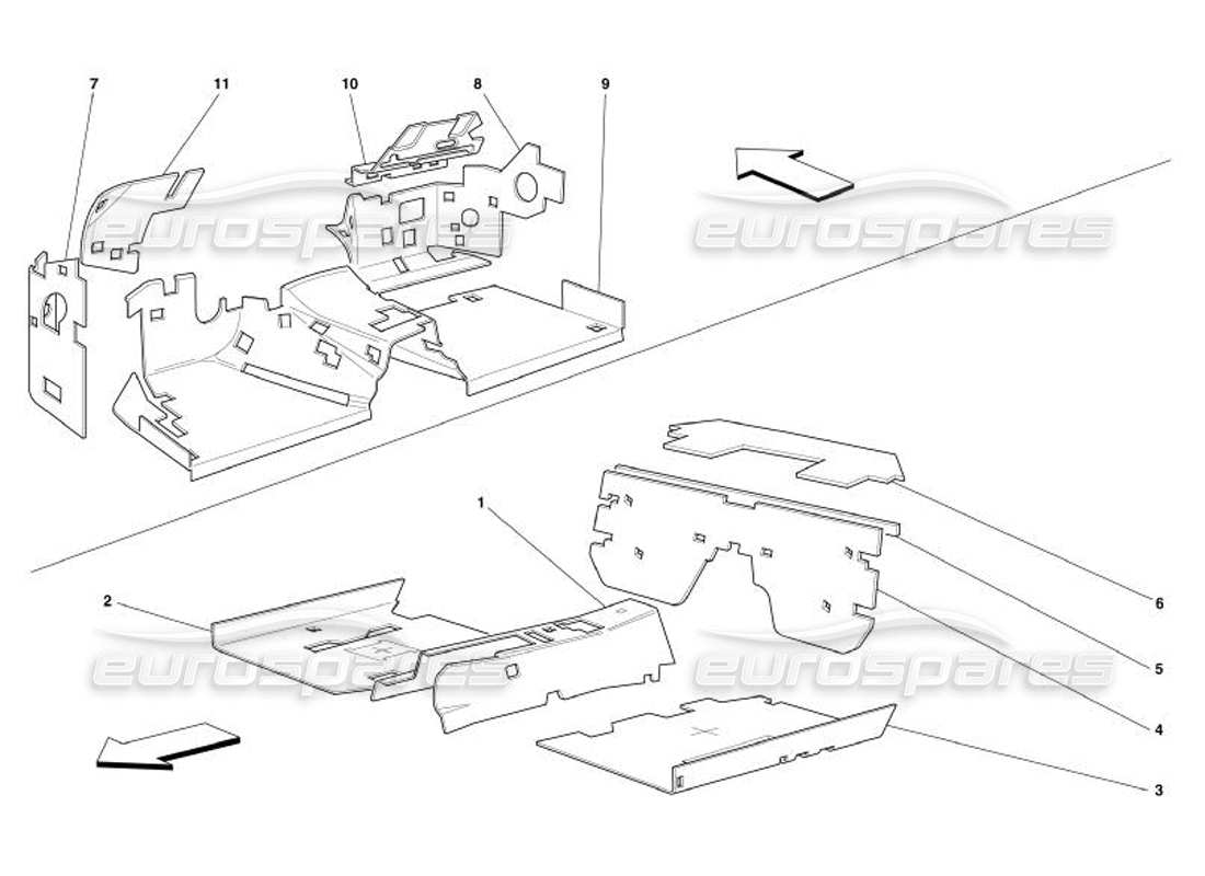 a part diagram from the ferrari 575 parts catalogue