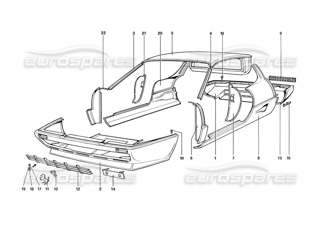 part diagram containing part number 61026600