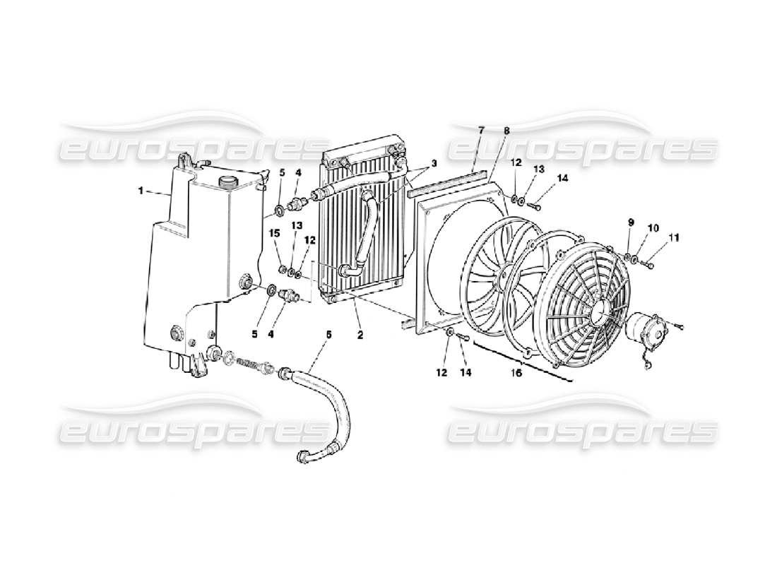 a part diagram from the ferrari 355 challenge (1996) parts catalogue