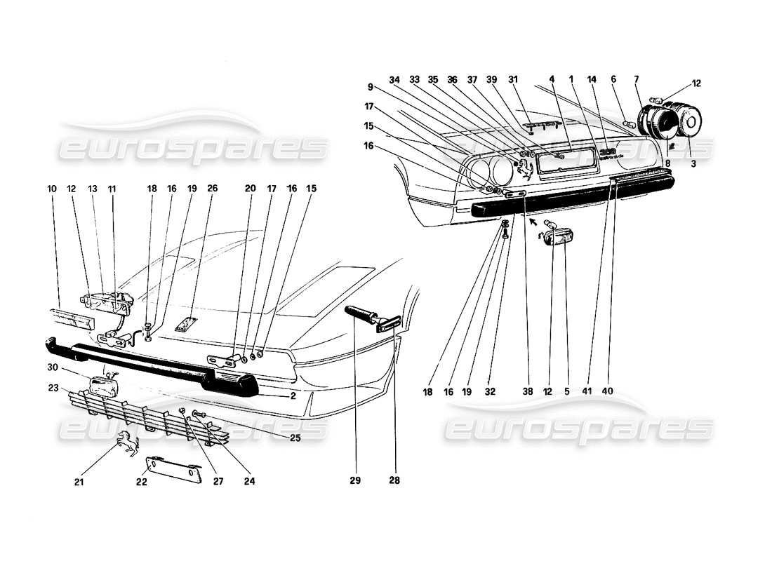 part diagram containing part number 61184400