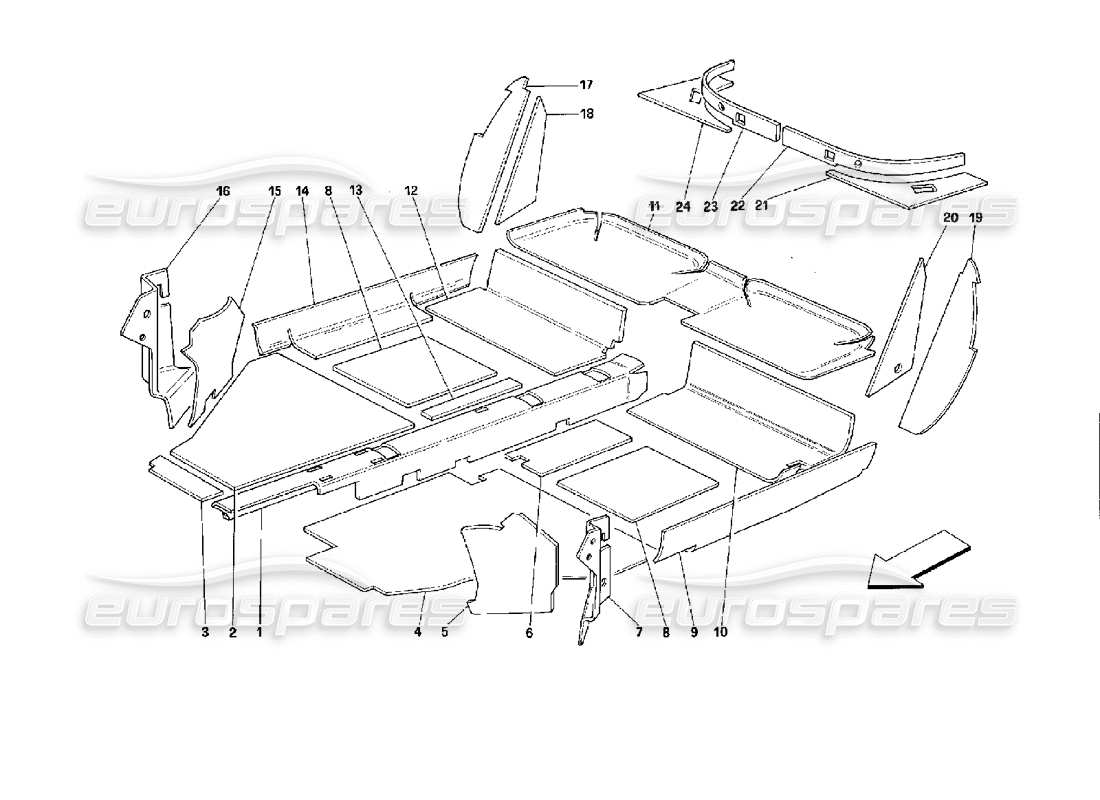 part diagram containing part number 62823900