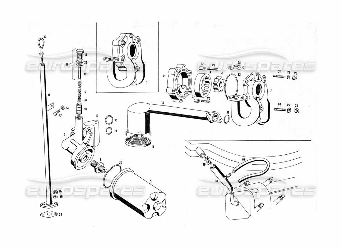 a part diagram from the maserati indy parts catalogue