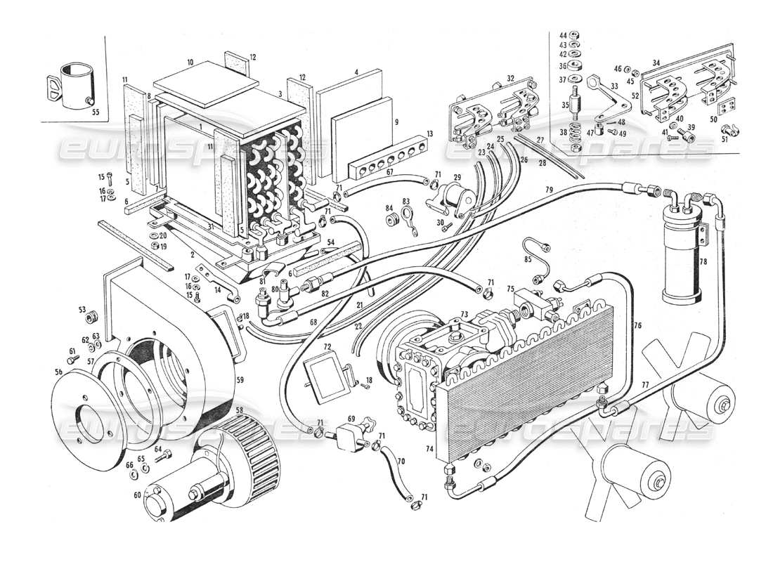 a part diagram from the maserati indy parts catalogue